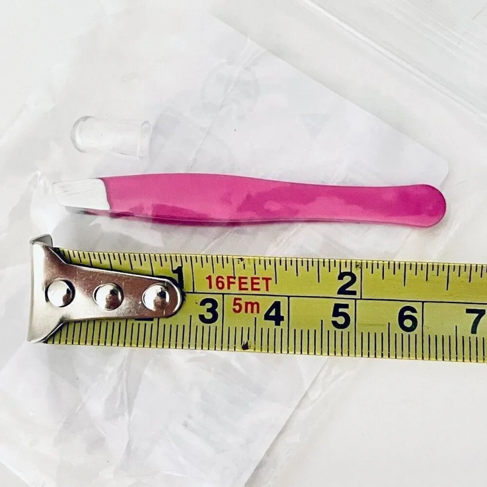 2 Pack of Precise Tweezers Pink & Blue in 2 Different Sizes Regular & Travel
